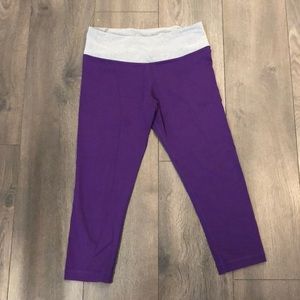 Yogasmoga Purple Run Jump n’ Play Crop, size 8